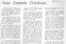 Juan Guzmán Cruchaga.