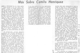 Más sobre Camilo Henríquez