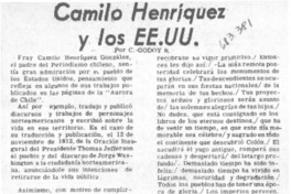 Camilo Henríquez y los EE.UU.