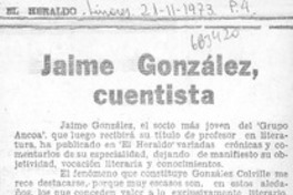 Jaime González, cuentista