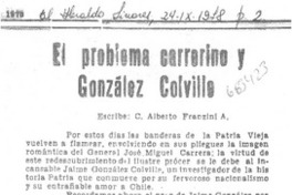 El problema carrerino y González Colville