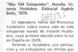 "Mio Cid Campeador".