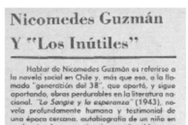 Nicomedes Guzmán y "Los Inútiles"