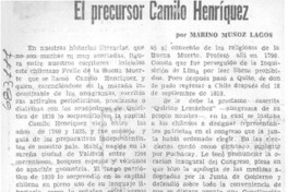El precursor Camilo Henríquez