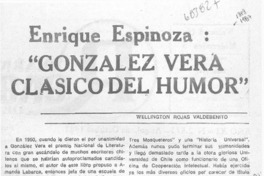 González Vera clásico del humor