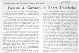 Ernesto A. Guzmán, el poeta triunfador