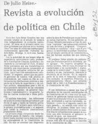 Revista de evolución de política en Chile.
