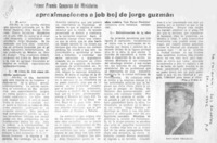 Aproximaciones a job boj de Jorge Guzmán