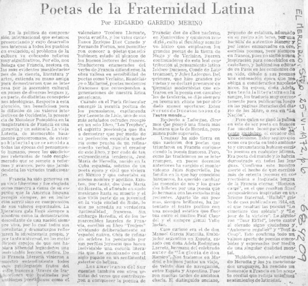 Poetas de la fraternidad latina