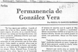 Permanencia de González Vera