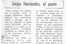Sergio Hernández, el poeta