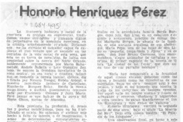 Honorio Henríquez Pérez