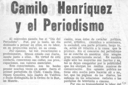 Camilo Henríquez y el periodismo