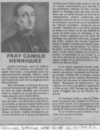 Fray Camilo Henríquez.