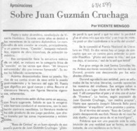 Sobre Juan Guzmán Cruchaga