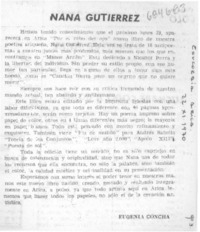 Nana Gutiérrez