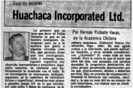 Huachaca Incorporated Ltd.