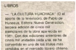 La cultura huachaca.