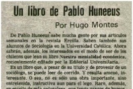 Un libro de Pablo Huneeus