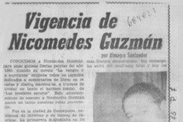 Vigencia de Nicomedes Guzmán