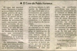 El caso Pablo Huneeus.