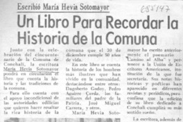 Un Libro para recordar la historia de la comuna.