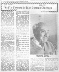 "Sed" y ternura de Juan Guzmán Cruchaga