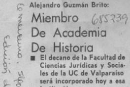 Miembro de Academia de la Historia.