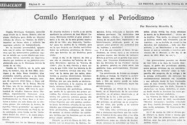 Camilo Henríquez y el periodismo