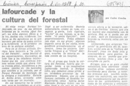 Lafourcade y la cultura del forestal