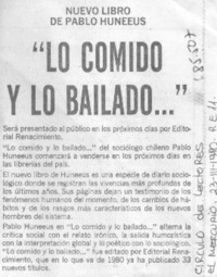 Lo Comido y lo bailado--".