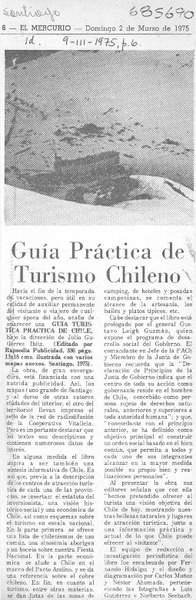 Guía práctica de turismo chileno.