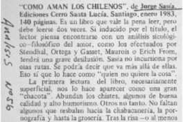 Como aman los chilenos".