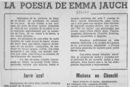 La Poesía de Emma Jauch.