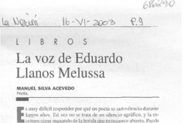 La voz de Eduardo Llanos Melussa
