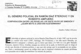 El género policial en Ramón Díaz Eterovic y en Roberto Ampuero