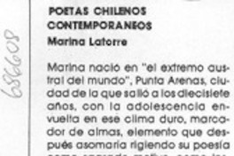 Poetas chilenos contemporaneos.