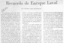 Recuerdo de Enrique Laval
