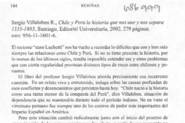 Chile y Perú la historia que nos une y nos separa 1535-1883