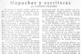 Mapuches y escritores