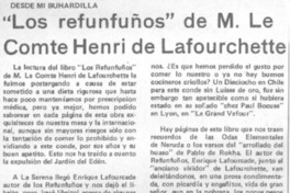 Los refunfuños" de M. Le Comte Henri de Lafourchette