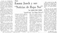Emma Jauch y sus "Noticias de Rapa-Nui"