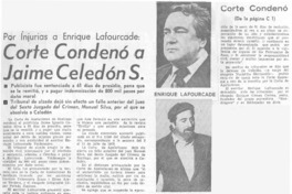 Corte condenó a Jaime Celedón S.