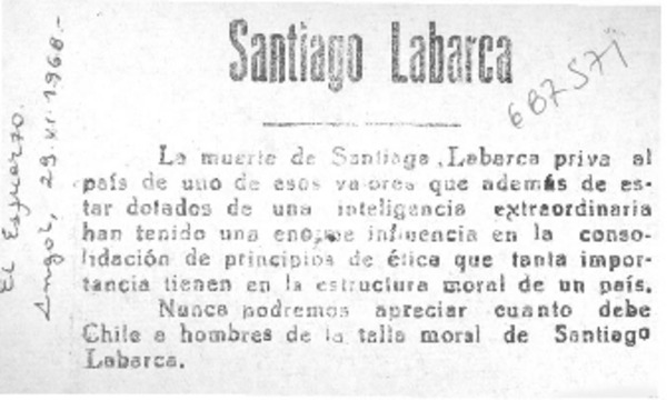 Santiago Labarca.