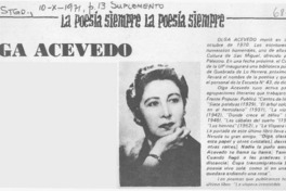 Olga Acevedo.