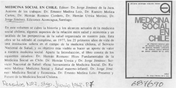 Medicina social en Chile.