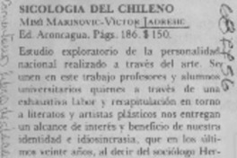 Sicología del chileno.