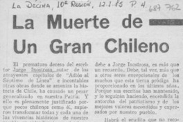 La Muerte de un gran chileno.