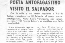 Poeta antofagastino visitó El Salvador.