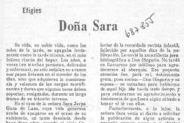 Doña Sara
